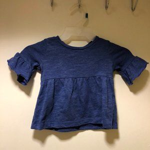Baby Girl Gymboree 0-3 Month Blue Shirt